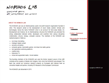 Tablet Screenshot of nomadslab.org
